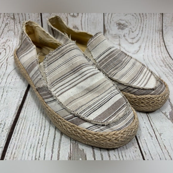 Esprit Shoes - Espirit Women's Noella Espadrille Slip On Taupe Canvas Flats Size 6.5